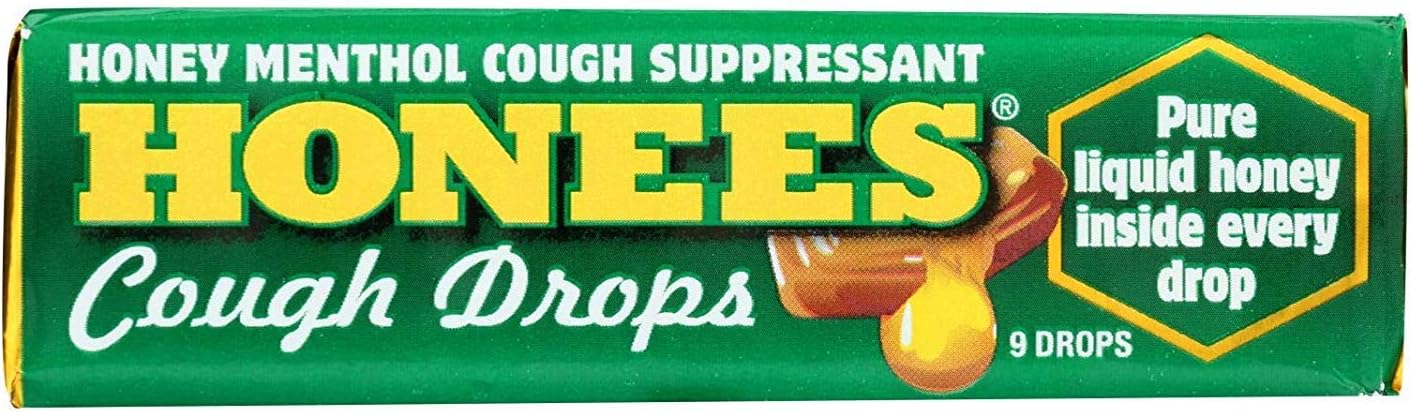 Honees Cough Drops - Menthol - Pack of 24-9 Pack24
