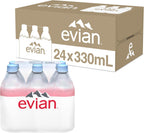 Evian Natural Spring Water, 330 ML (11.15 fl oz) bottles, 24 pack