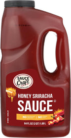 Ventura Foods Sauce Craft Honey Sriracha Sauce with Sweet Heat, Versatile and Globally Inspired Spicy Sauce for Food Service, Wings, Sandwiches and Dipping, 0.5 Gallon