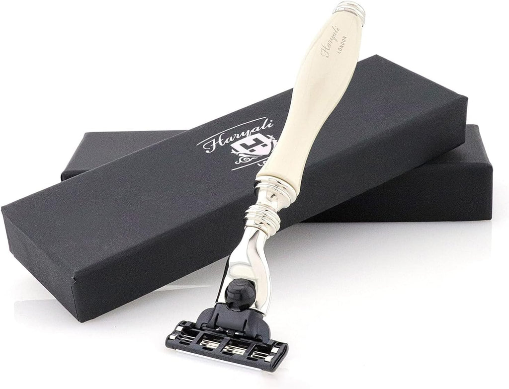 Hand Assembled Ivory 3 Edge Stunning Shaving Razor