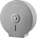 Commercial Jumbo Toilet Paper Dispenser, Wall Mount Stainless Steel 9 Inch Roll Toilet Paper Holder Bath Tissue Dispenser Lock Key (Brushed)