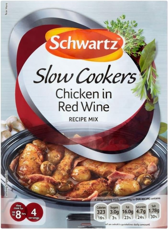 Schwartz Slow Cookers Chicken in Red Wine Recipe Mix (35g) - Pack of 2