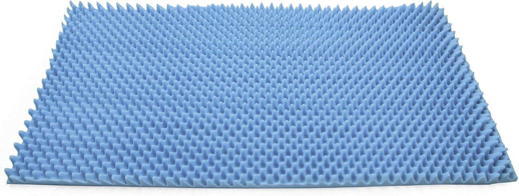 McKesson Mattress Overlay - Convoluted Foam Decubitus Care Pad, Mattress Topper for Ulcers, Pressure Sores, Bedsores - 72 in x 33 in x 4 in, 1 Count Blue