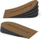 Adjustable Heel Lift Inserts for Shoes - Bukihome Orthopedic Shoe Lift for Uneven Legs 4 Layers Height Increase Insole for Heel Pain,Heel Spur,Achilles Tendonitis,Medium(Women 9-11.5/Men 7-9.5)
