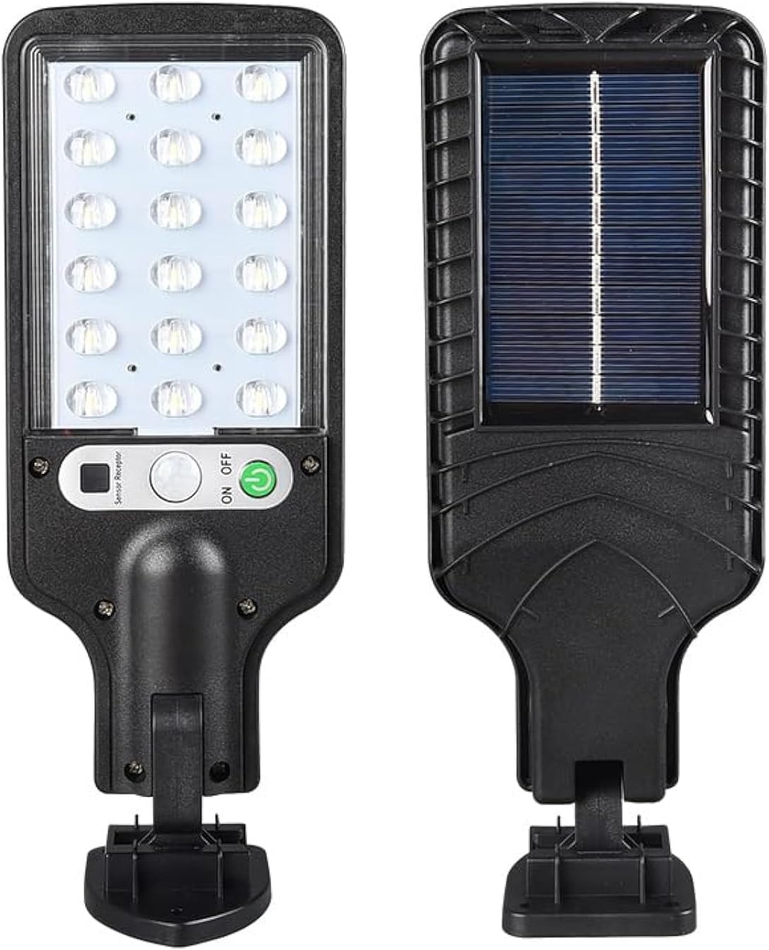 SteJar Solar Lights Outdoor Motion Sensor,Security Lights with Remote Control, Dusk to Dawn Solar Wall Light Outdoor, IP65 Waterproof Flood Light Solar Powered with 3 Modes (18LED)