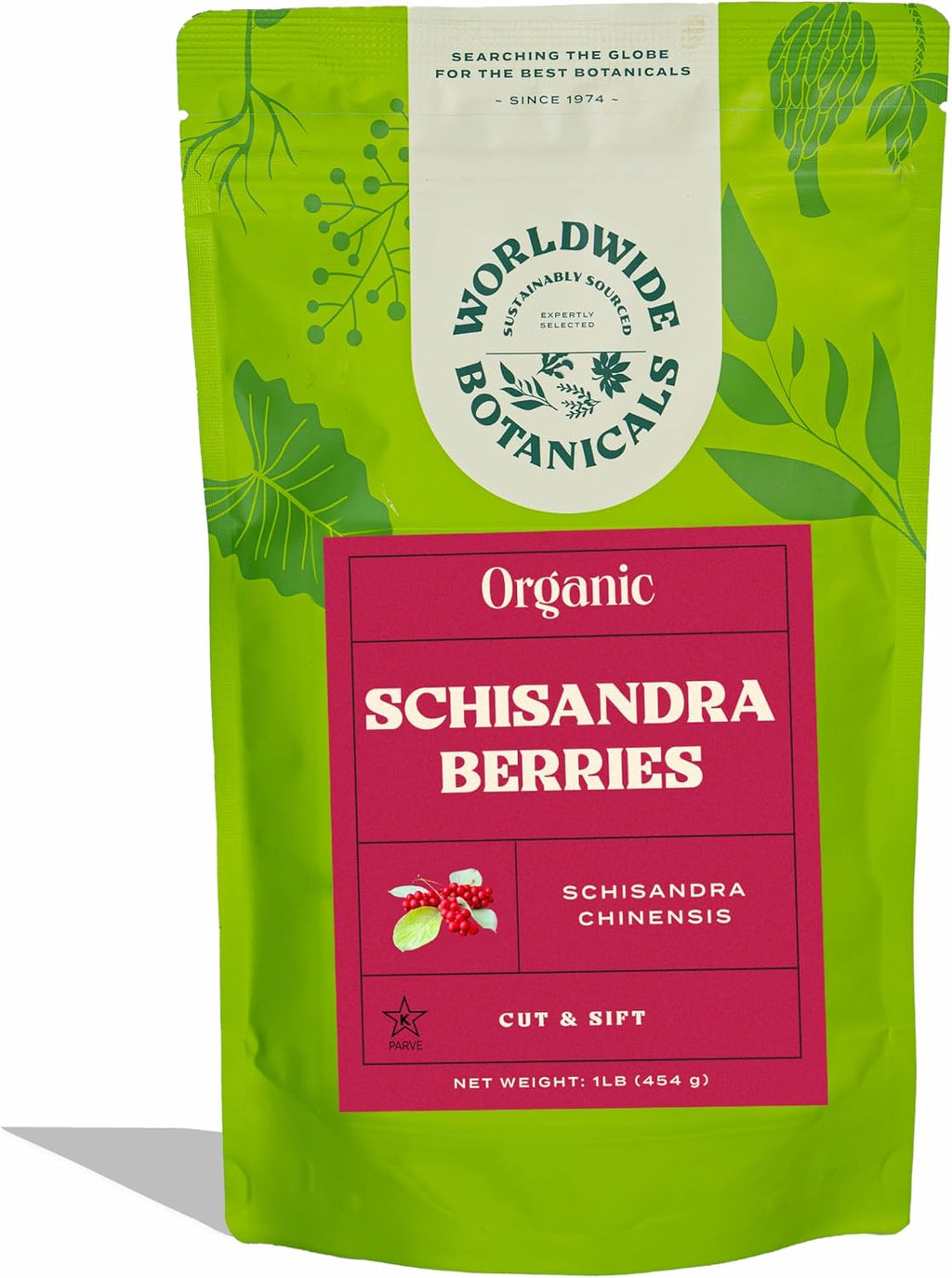 Worldwide Botanicals Organic Schisandra Berries, 1lb, tea cut for best infusion. 100% Schisandra chinesis AKA Five Flavor Fruit, Omija, Wu Wei Zi, Adaptogen Tea, 16 ounces