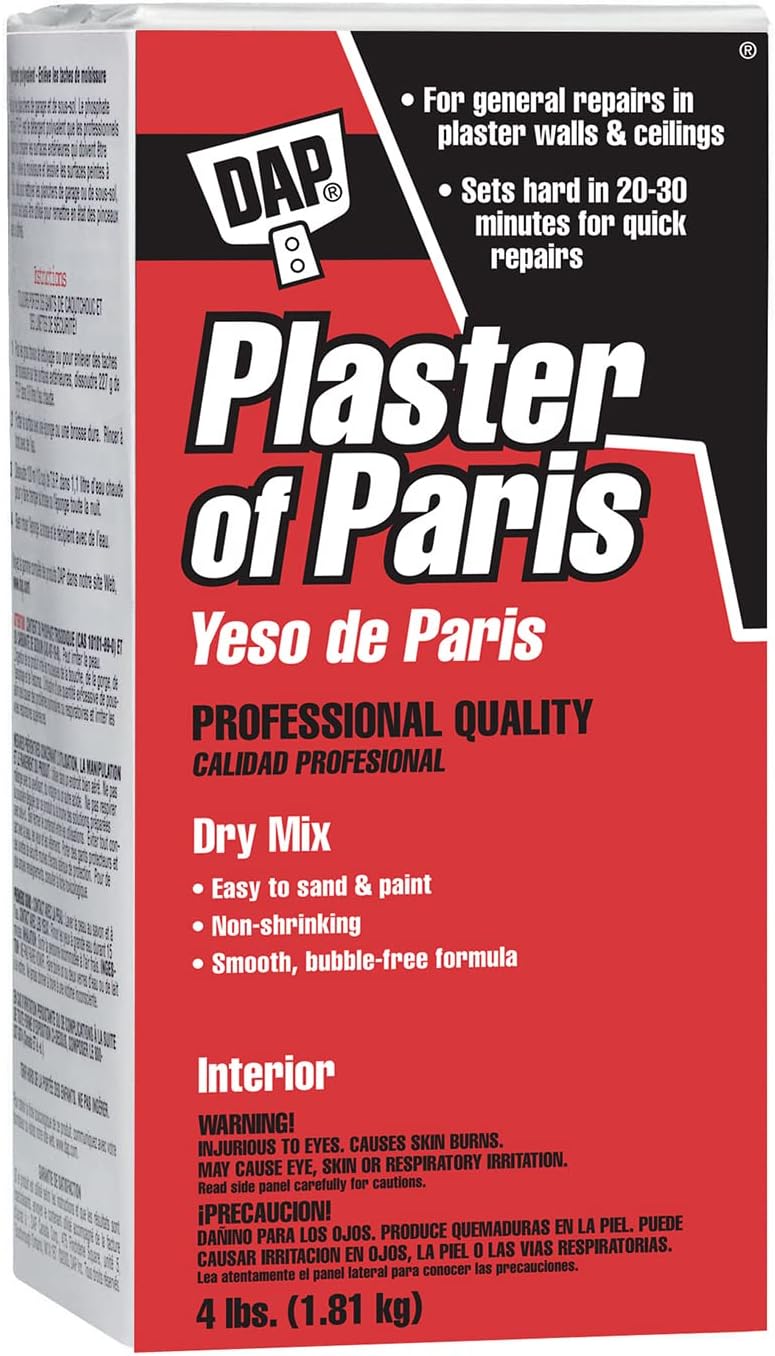 DAP Plaster of Paris (Dry Mix), White, 4 Lb Box (7079810308)