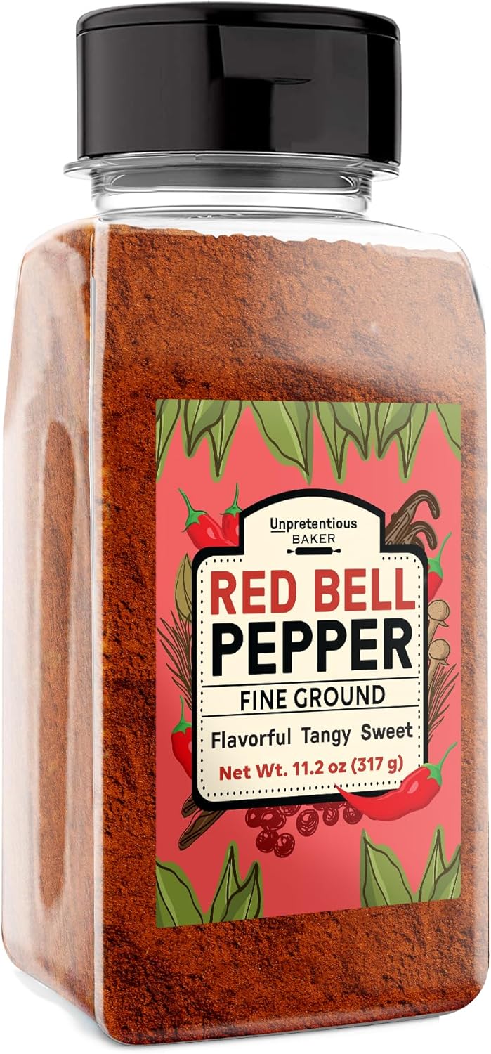 Unpretentious Red Bell Pepper Powder, 2 Cups, Fine Ground, Sweet & Tangy, Soups & Stews, Flavorful