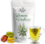 The French Touch Lemon Verbena Tea ORGANIC | 1.8g x 30 Pyramid Bags | 100% Certified USDA Organic | Plant based tea bags | Select Premium Tea (Lemon Verbena) | Vervain |Caffeine-free