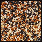Confect Sprinkles- Love Disco Balls Sprinkles Mix – Edible Black, Gold & White Pearls for Cake & Cupcake Decorating- Vegan, Gluten-Free, Nut-Free, Soy-Free, Dairy-Free, Palm Oil-Free - 4.2 Oz
