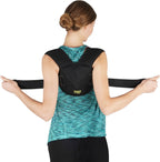 Soles Clavicle Bandage Adjustable, Flexible, Breathable Neoprene - Unisex - Improves Poor Posture & Osteoporosis, Clavicle Brace for Collarbone Injuries (L-XL: 90-110 cm)