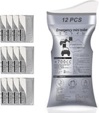 12 Pack Disposable Urine Bag, Men's/Women's Urine Bag, 700ml Emergency Portable Urine and Vomit Bag for Travelling, Camping, Traffic Jams, Pregnant Women and Children (Adults/Elderly).