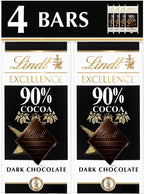 Lindt Excellence, 90% Dark Chocolate Candy Bar, 4ct, 3.5 oz. Bars