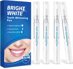 Teeth Whitening Pen - No Sensitivity Teeth Whitening Gel Kits for Stain Removal, Professionally Gentle Teeth Whitener for Brighter Whiter Smile, Mint (0.11 Fl Oz (Pack of 4))