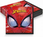Marvel Spider-Man Luncheon Napkins – 16 Ct. | 6.5" 2-Ply Paper Napkins for Kids Spider-Man Birthday Party Supplies, Superhero Tableware & Decorations