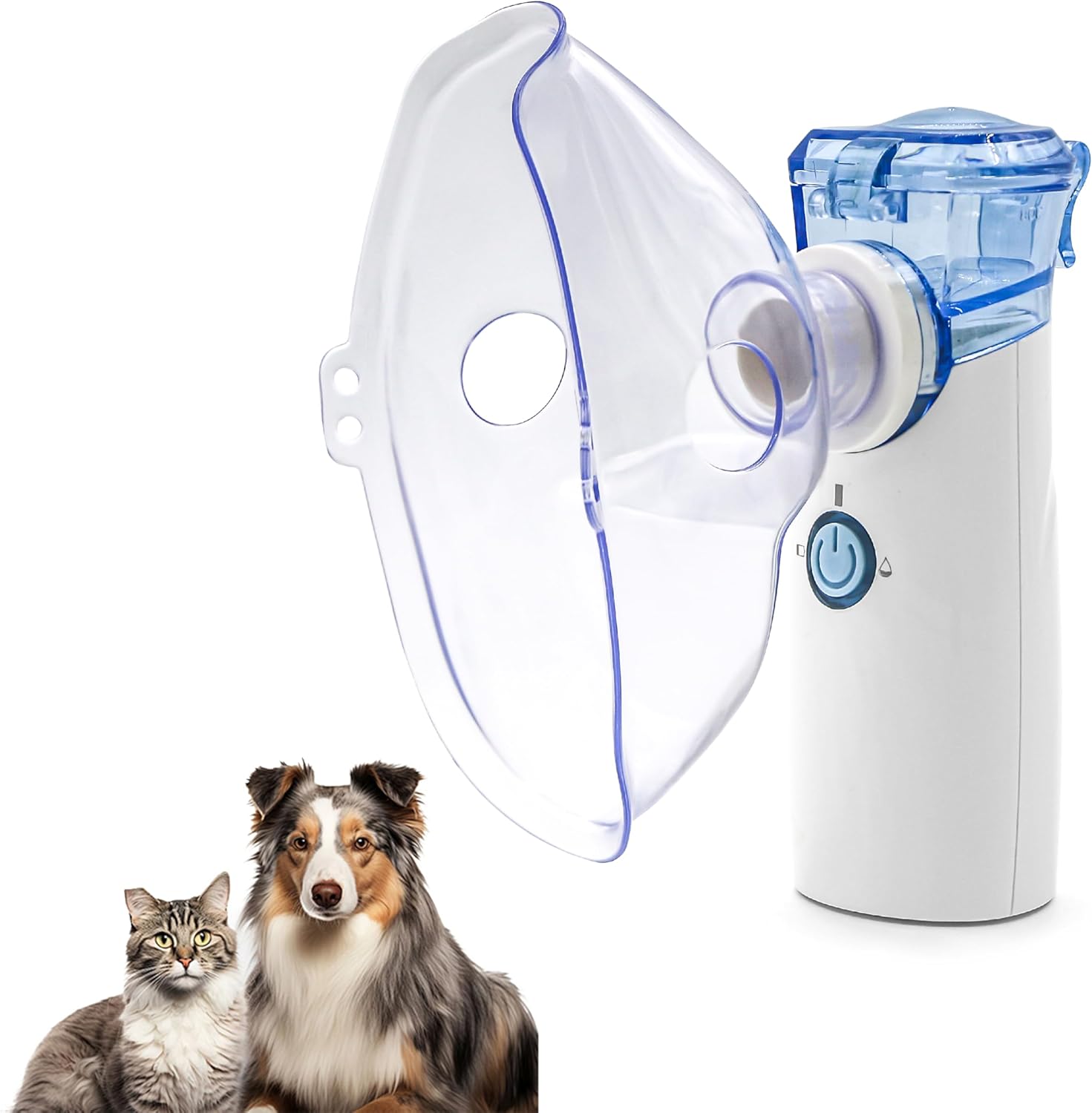 Portabe Cat Nebulizer,Handheld Nebulizer of Cool Mist for Dog Pets, USB Rechargeable Veterinary Nebulizer,Steam Inhaler for Home Office Use for Breathing Problems,Animal Use