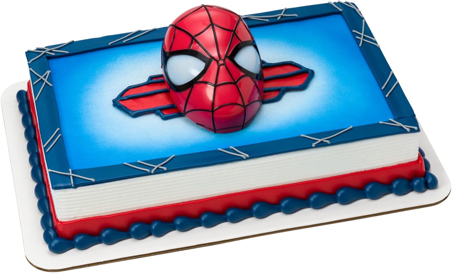 DecoSet® Marvel Spider-Man™ Ultimate Light Up Eyes Cake Topper, 1-Piece Cake Topper Set, Superhero Head with Lights