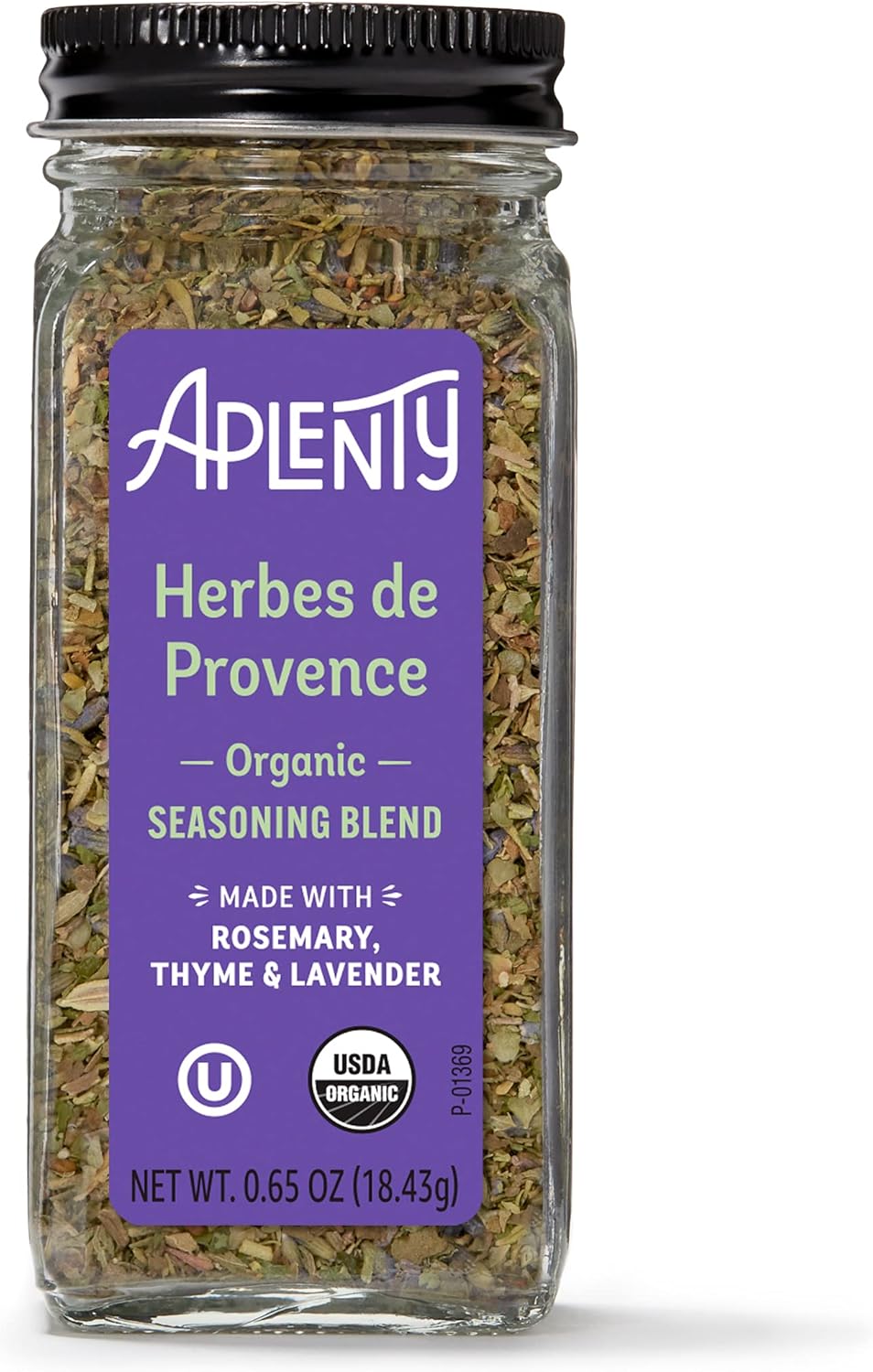 Aplenty, Organic Herbes de Provence Seasoning Blend, 0.65 Oz
