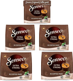 Senseo Extra Strong Dark Roast Coffee Pods – 80 Count (5 Packs of 16) – Intense & Bold Flavor with Rich Crema – Single-Serve Coffee Pads Compatible with Senseo & PeleCom Machines