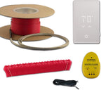 15 Sqft Electric Radiant Floor Heating Cable Kit – 120V Heated Tile Floor System with UWG5 Programmable Thermostat, Sensor, Installation Monitor & 25 Year Warranty, Made in the USA