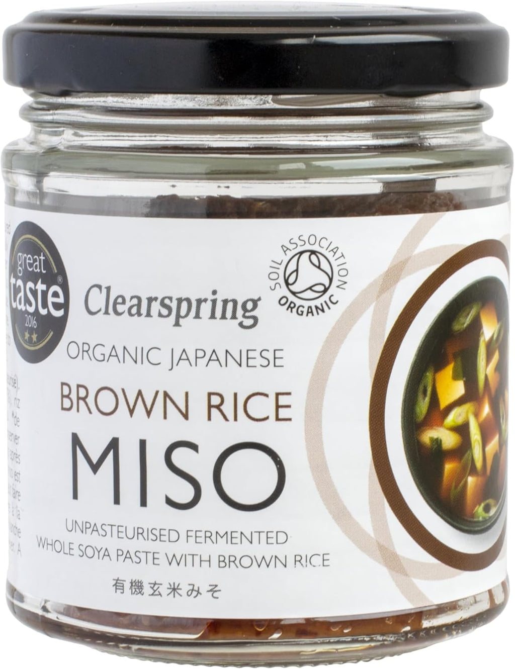 Clearspring Organic Japanese Brown Rice Miso Unpasteurised Jar 5.29 oz