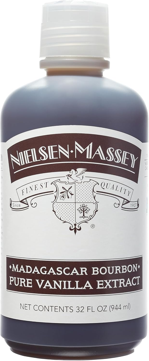 Nielsen-Massey Madagascar Bourbon Pure Vanilla Extract for Baking and Cooking, 32 Ounce Bottle