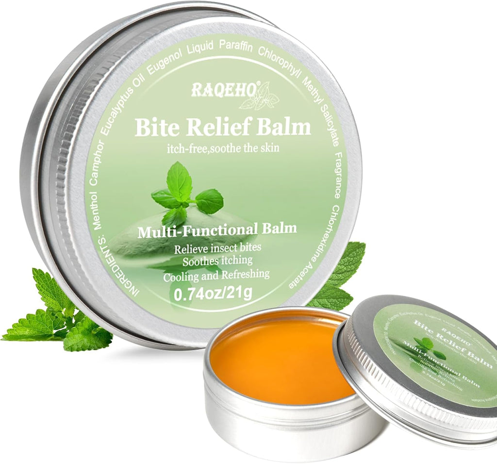 Mosquito Bite Itch Relief Cream 0.74oz Anti Itch Bug Insect After Bite Treatment Cream Travel Sting Sunburn Heat Rash Skin Cooling Stop Itching Balm Summer Camping Hiking Travel Essentials