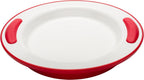 NRS Healthcare Soft Grip Insulated Plate Red/White