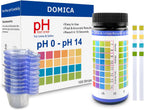 pH Test Strips for Urine Saliva 100 Ct with 100 Cups, (Range 0-14) 4 in 1 pH Testing Strips or Human Body Alkaline Acid, Orak pH, Water pH, Fast 15-Second Results Home Pee Test