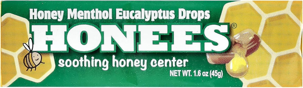 Honees Honey Menthol Eucalyptus Drops, 1.6 oz (45 g)