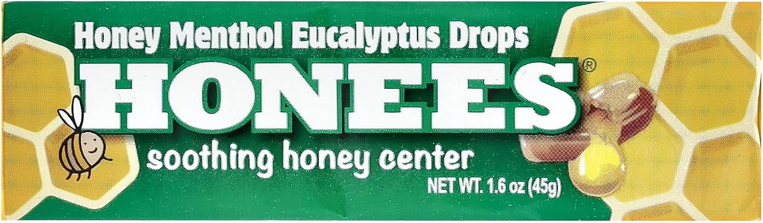 Honees Honey Menthol Eucalyptus Drops, 1.6 oz (45 g)