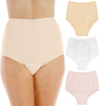 Wearever Women's Cotton Comfort Incontinence Panties for Bladder Control with Regular Absorbency - Reusable & Washable Leak Proof Underwear 150 ml (Pack of 3) (Pastel) (2X) (Fits Hip Sizes: 45-48")