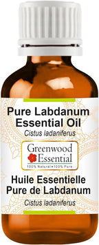 Greenwood Essential Pure Labdanum Essential Oil (Cistus ladaniferus) Steam Distilled 100ml (3.38 oz)