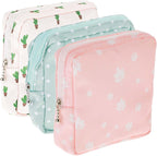 3 PCS Sanitary Pad Storage Bag Portable Period Bag for Teen Pads/Sanitary Napkins/Tampons, Sanitary Napkin Storage Bag First Period Gifts for School, Daily Hygiene Bag Travel Containers