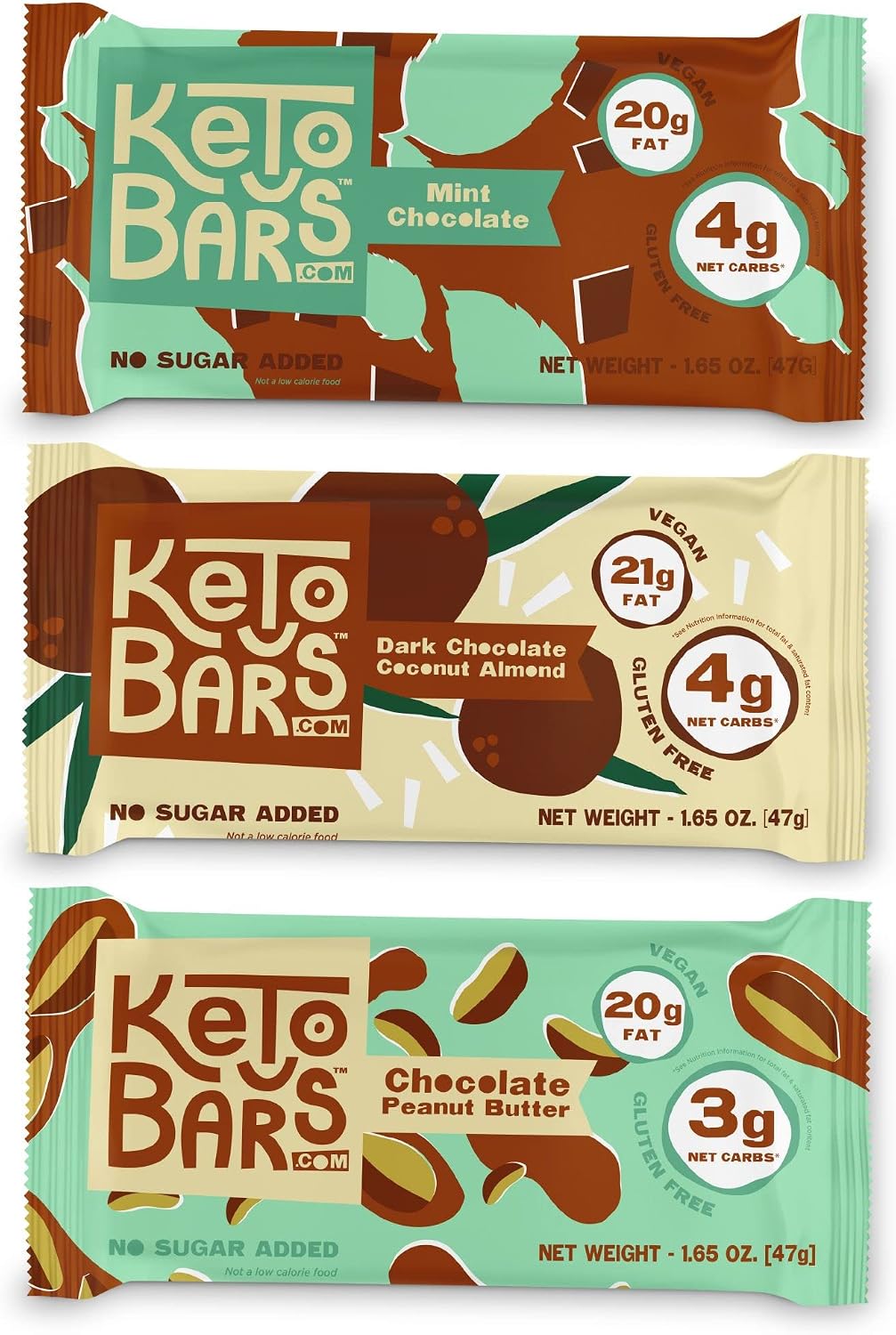 Keto Bars The Original Keto Snack Bar, Gourmet Simple Ingredients Low Carb, No Sugar, Rich in Ketogenic Fats, The Perfect KetoBars Snacks for Keto Diet Food Products (12 Pack, 1.65 oz)