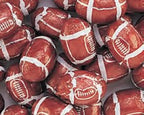 Foiled Milk Chocolate Footballs 1LB Bag