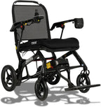 Pride Mobility Jazzy Ultra Light Folding Travel Power Chair - 300 lbs Capacity, 3.69 mph, Lightweight Foldable Electric Wheelchair for Travel Seniors, Adults – 20Ah Extended-Range Battery (Black)