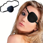 Monocular Black Eye Patch, Washable, Amblyopia, Medical Eye Patch, Pirate Suit for Adults and Children