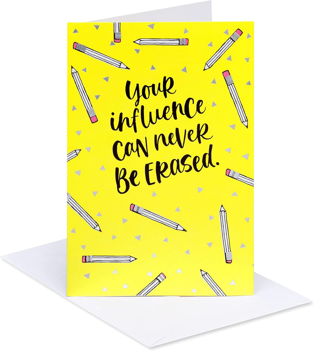 American Greetings Thank You Card for Teacher (A Great Year)