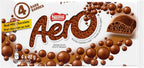 AERO Milk Chocolate, 4x42g, Multipack, 0.4 pounds