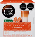 Nescafe Dolce Gusto Coffee Capsules, Caramel Latte Macchiato 48 Single Serve Pods, (Makes 24 Specialty Cups) 48 Count