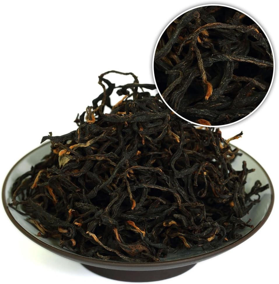 GOARTEA Dianhong Black Tea - 2Pcs 250g / Total 17.6oz Supreme Grade - Wild Ancient Tree - Yunnan Fengqing Dian Hong Loose Leaf Tea - Chinese Dianhong