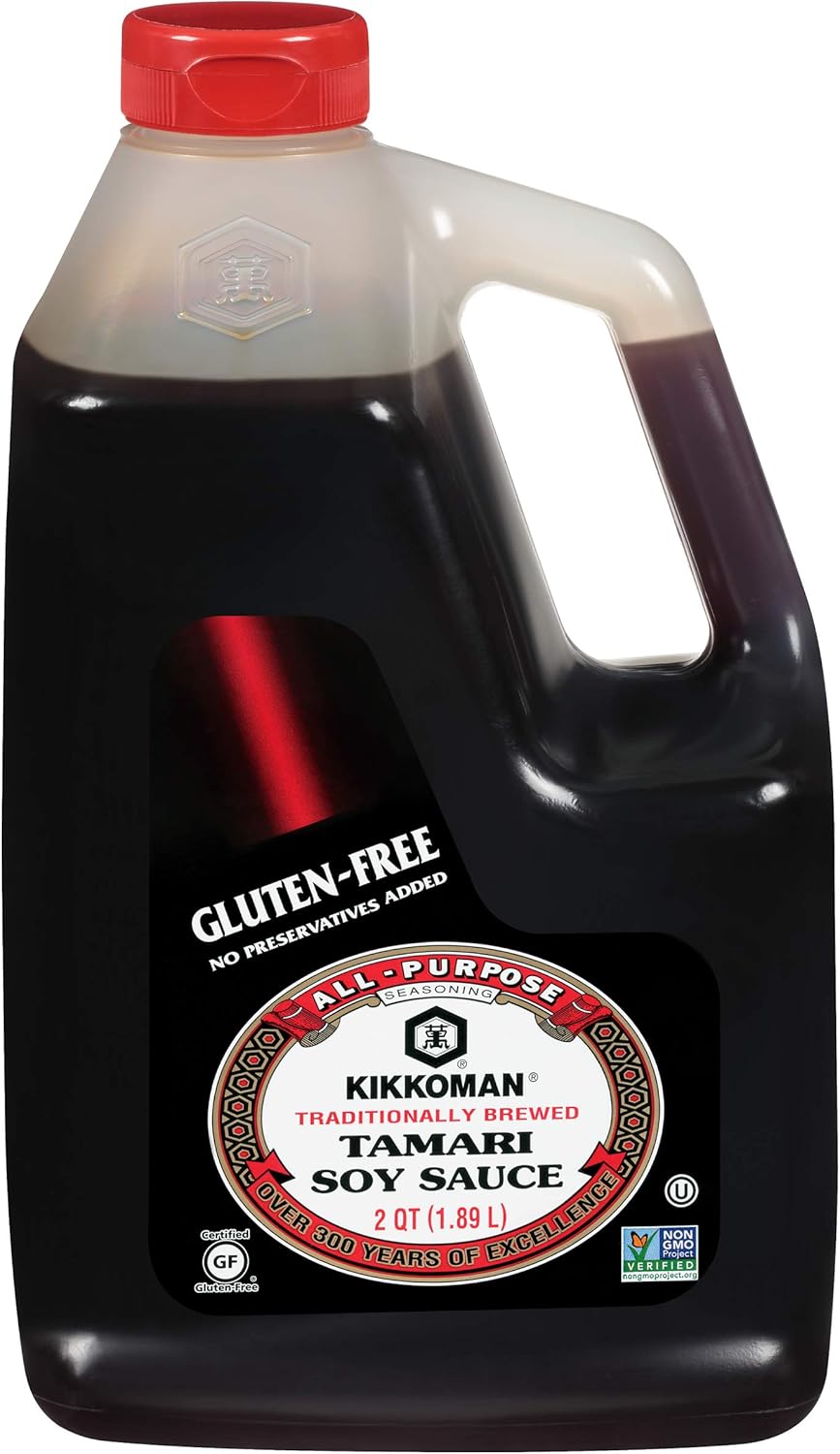 Kikkoman Tamari Gluten Free Soy Sauce, 0.5 Gallon