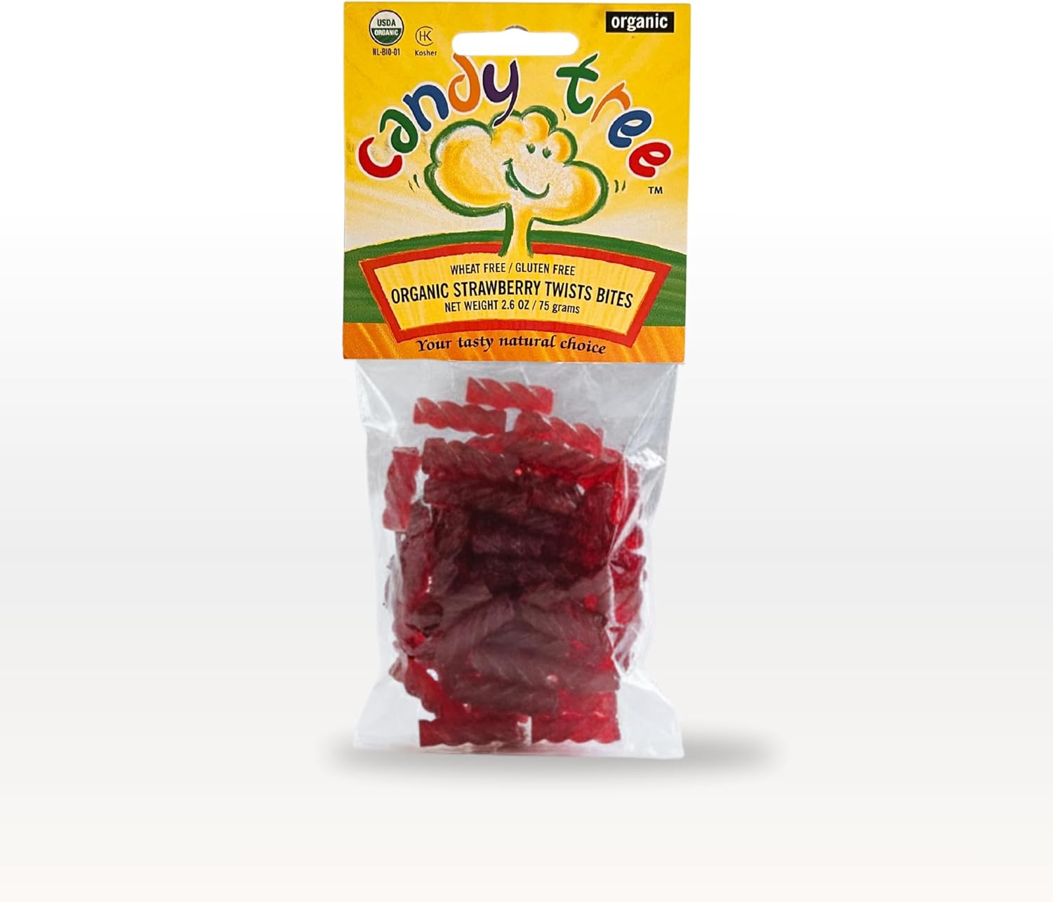 Organic Twist Bites by Candy Tree | Natural, Gluten-Free Treats | Family-Friendly Snacks | No Artificial Additives (Strawberry)