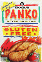 Kikkoman Panko Style Coating - Natural Flavor, Delicate and Crisp Texture, Gluten-Free Breadcrumbs, Ideal for Baked Dishes, Meat, Chicken, Seafood, Veggies - 8 Oz, Pack of 1