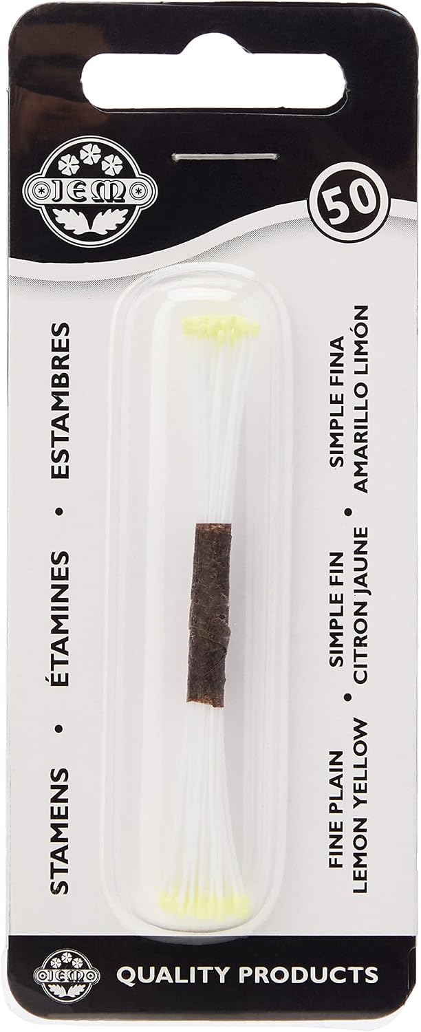 PME Stamens for Sugar Flowers Fine Plain Lemon Yellow (Pack of 50)