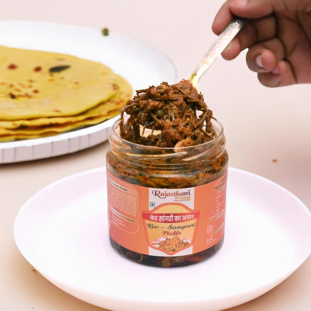 Rajasthani Swaad Kair Sangari Pickle Homemade Ker Sangri Ka Achar | Pack of 400 Gram