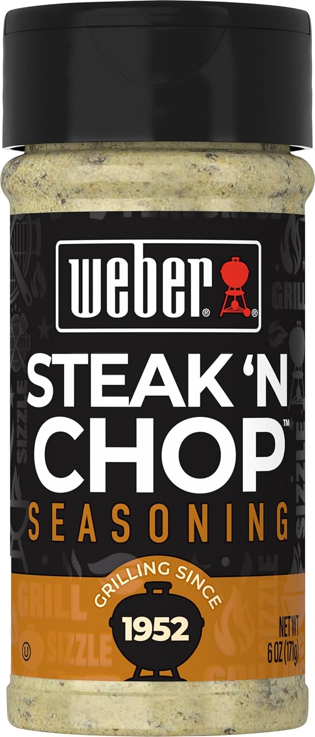 Weber Steak 'N Chop Seasoning, 6 oz (Pack of 6)