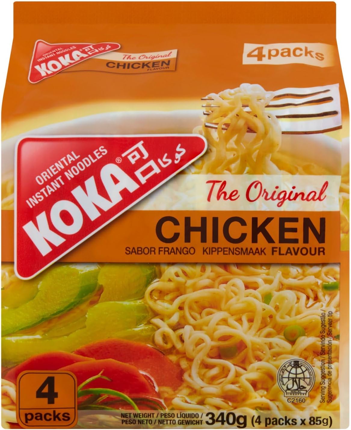 Koka Instant Noodles Chicken Flavour 85G x 4