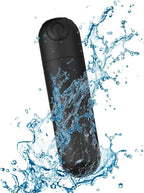 AmeMakye Mini Upgraded Rechargeable Handheld Waterproof Back Massager,Electric Portable Back Massager for Back Neck Shoulder Body,Black